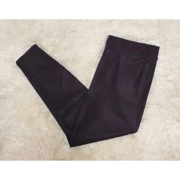 Torrid Leggings 2X Ponte Burgundy Foil Print Mid Rise Full Length Plus Size New - Picture 4 of 9